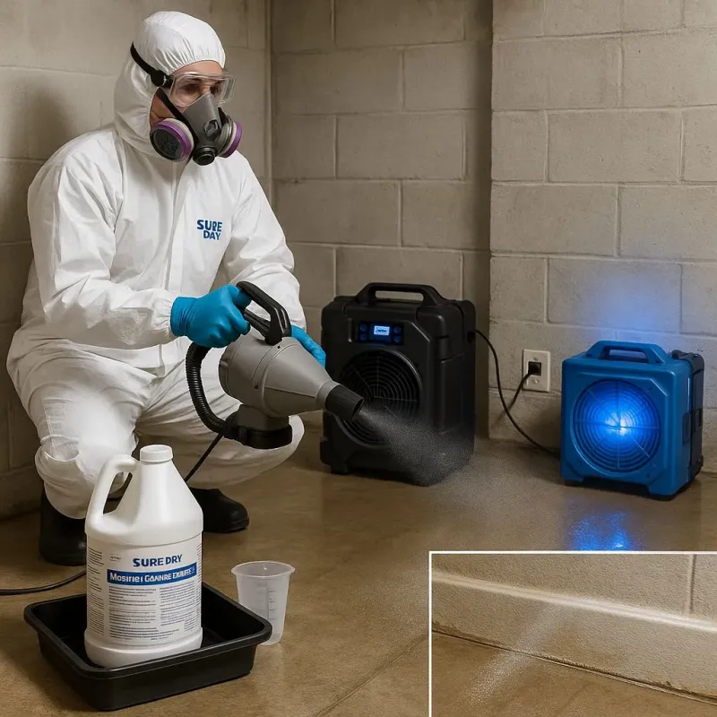Sanitization and Odor Removal process in Meadow Oaks, FL